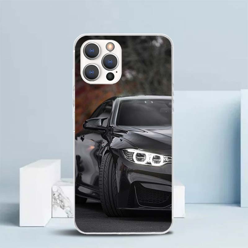 Blaues Rotes Auto für iPhone 16 17 Air 15 14 Pro Max 16E Handyhülle 13 Mini 12 11 7 SE 8 Druckmuster Passende Hüllen 16 15 14 Pro Max 13