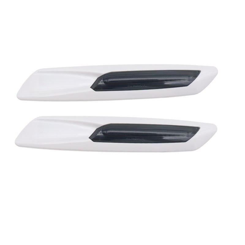 2x LED Fender Side Marker Light Turn Signal Lamp Blade Shape Black Shell 12V For BMW E60 E61  E39 E81 E82 E87 E90 E91 E92 E93