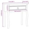 VidaXL Table console Corona 73x35x73 cm bois de pin massif, table de canapé, table d'appoint, table console de couloir, 4002776