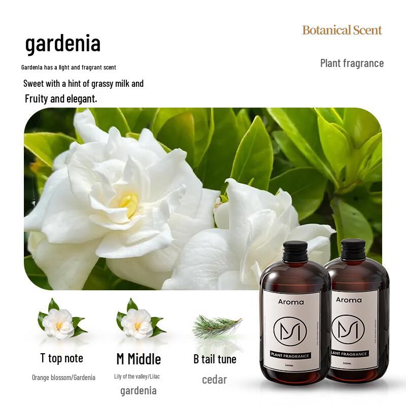 Alliancer 5-Star Hotel Gardenia Aroma Diffuser Oil Refill