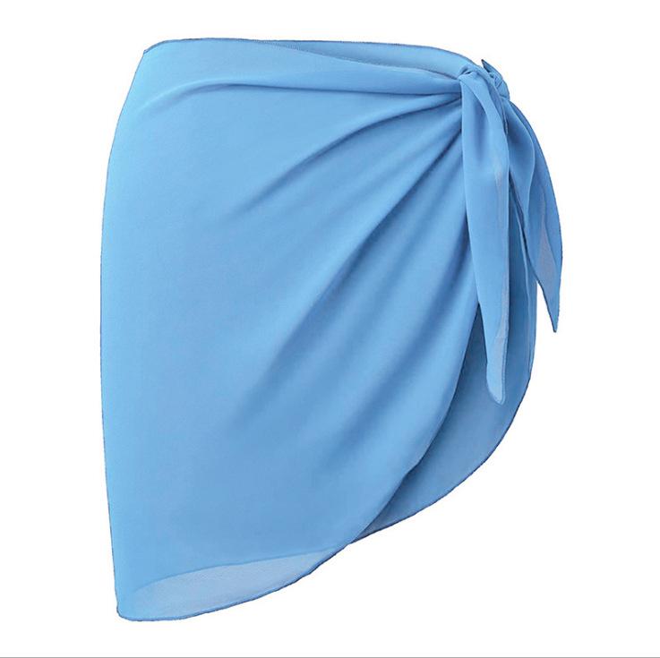 Kadın Şifon Sarong Plaj Örtüsü Etek - Yazlık Mayo Üstü