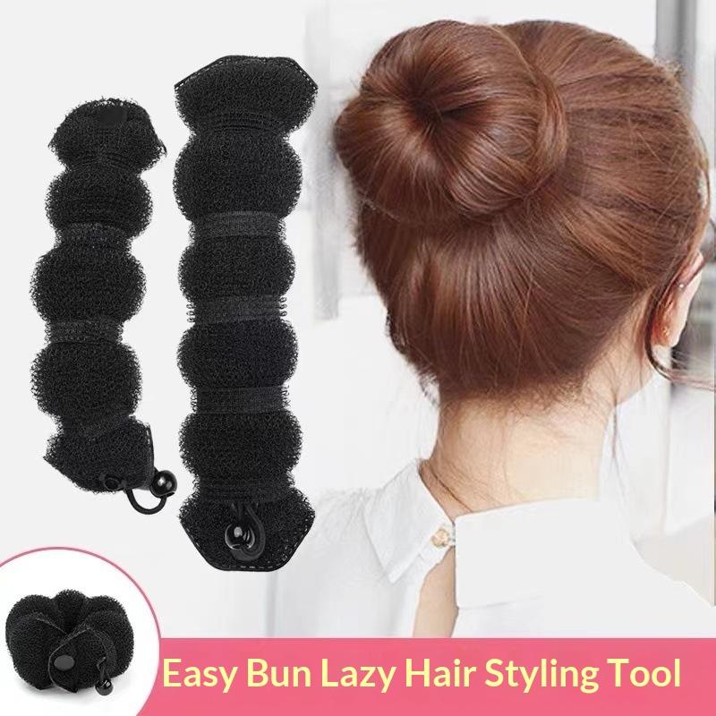 Black/Brown Magic Hair Bun Maker Donut Bagel For Hair Tools Hairpin Hair Accessories For Women Styling Braids Diy Hairstyling