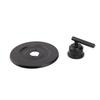 Shower Trim Kit Volume and Temperature Control Shower Lever Handle Matte Black Aluminum Easy Install