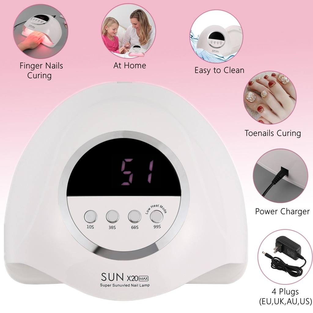 320W  LED Lamp For Nails With Four Timer Memory Function Lamp for Gel Polish Drying Lamp for Manicure