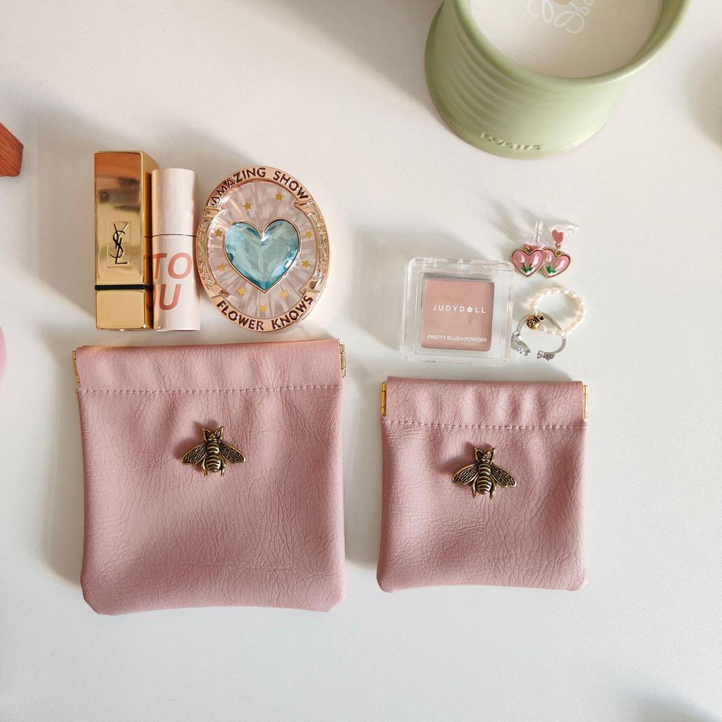 Elegante Bienen Schmuck- & Make-up Reisetasche mit automatischem Verschluss