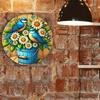 Vintage Floral Birds 3D Metal Wall Art Handmade Farmhouse Decor