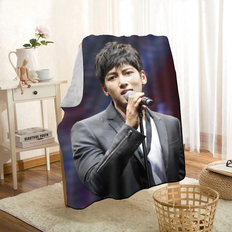Neuer Artikel Ji Chang Wook Decken Druck Weiche Decke Überwurf für Zuhause/Sofa/Bettwäsche Tragbare Erwachsenen Reise Abdeckdecke