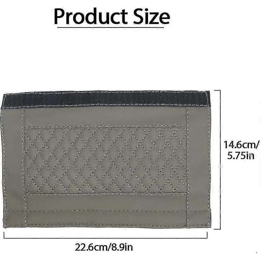 2 Pcs Universal Car Seat Belt Covers, Pu Leather Car Safety Seatbelt Strap With Comfort Shoulder Pads Protector For Adults And Kids - Black