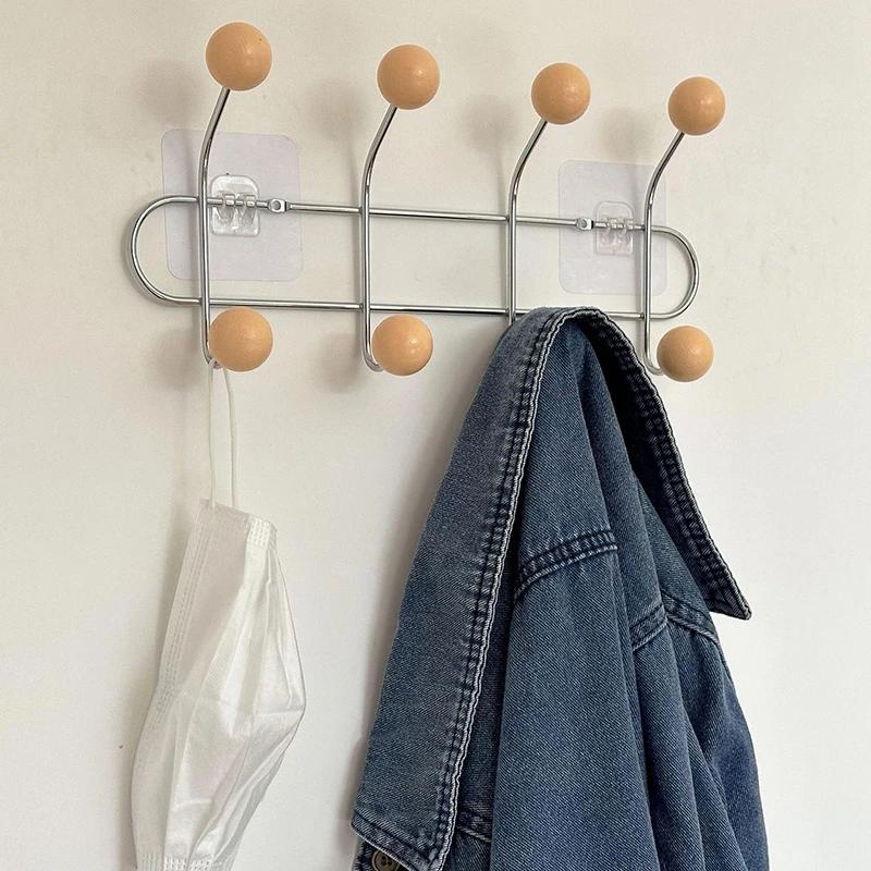 Key Storage Hook Multi-functional Hook Coat Living Room Bedroom Storage Hooks Wall Non-marking Decoration Accessories