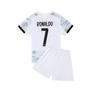Portugal Away White No. 7 Ronaldo Soccer Jersey, Sizes 14-3XL for Kids & Adults