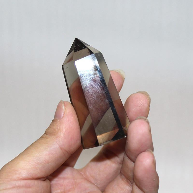 Natürlicher Rauchiger Citrin Quarz Obelisk Kristallstab Spitze Einzigartig Heilung Heimdeko Geschenk Mit Elegantem Design