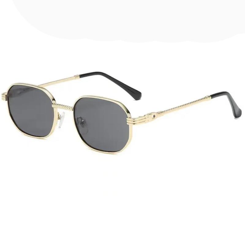 

New Retro Small Square Frame Sunglasses Men And Women Trendy Metal Sunglasses Fashion Sunglasses