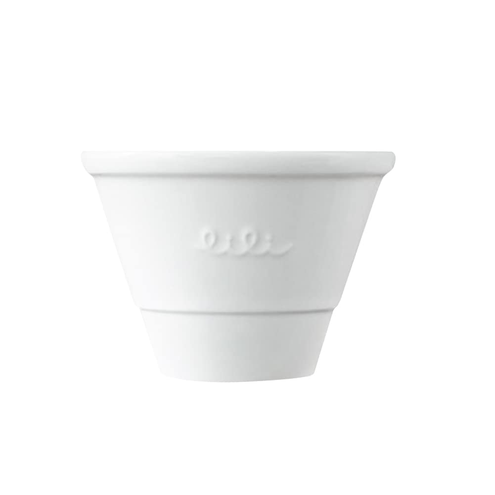 Lili Coffee Dripper, Ceramic Coffee Drip Tool, White, Heat-Resistant Ceramic Cup, 1-2 Cups, 112 X 55 X 82mm Approx. 285g
