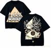 2026 Summer Witch Hat Atelier Tshirt Front Triangle Group Back Glowing Mage Graphic Oversized Cotton Tee For Otaku Fans