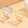 Unisex Cold Style Geometric Stainless Steel Open Ring