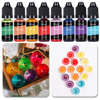 10 ml de pigmento de aromaterapia no estimulante, colorante de jabón líquido reutilizable, fácilmente dispersable, para velas