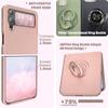 Hot Sales Skin Feel Liquid Silicone Flip Case for Samsung Galaxy Z Flip 7 FE 6 5 4 3 Anti-Drop Ring Holder Magnetic Bracket Case