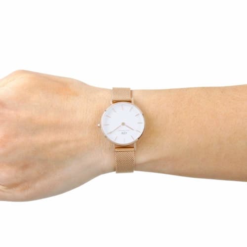 Daniel Wellington Watch DW00100219, Quartz, Pink Gold, White (Women's)