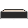 Bed Frame Black 140 x 200 cm Particleboard and Metal