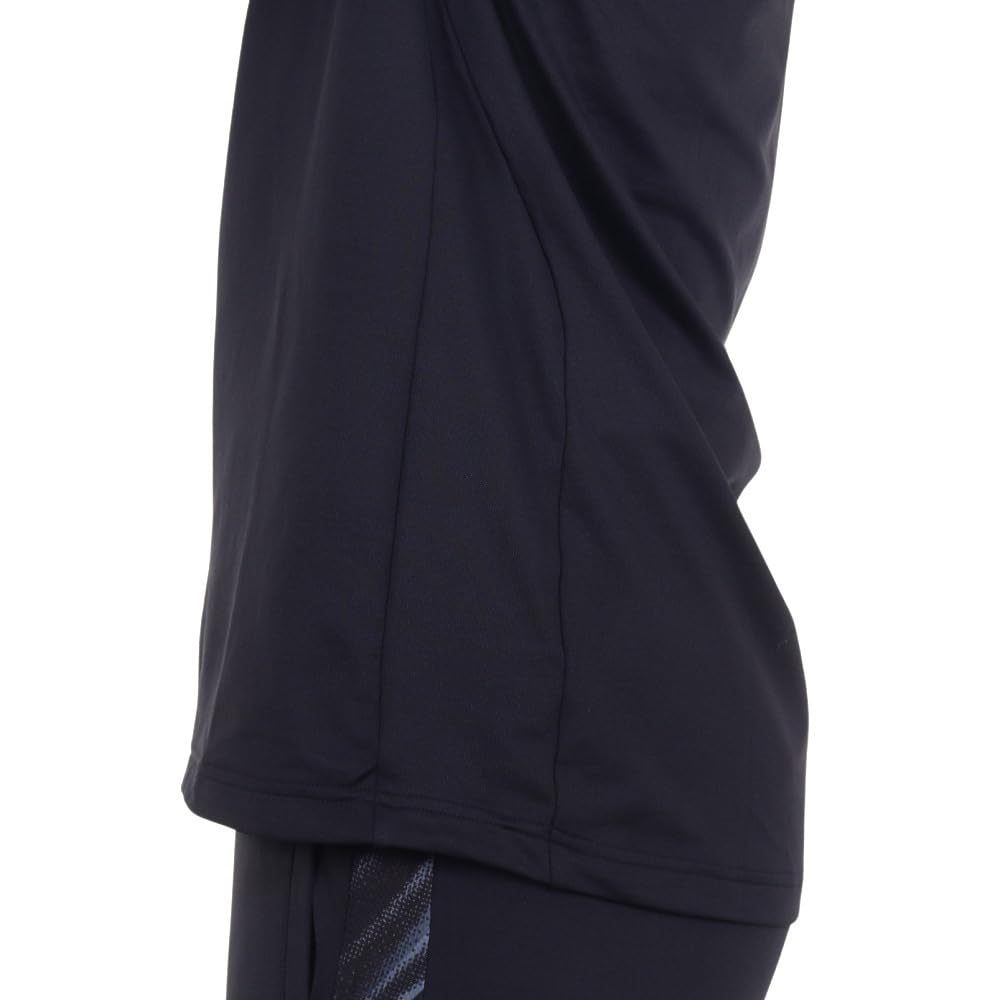 Mizuno Football Wear Stretch Fleece Easy To Move XL Half-Zip Shirt, Moisture-Wicking, Quick-Drying, In, Black, (P2MCA516)