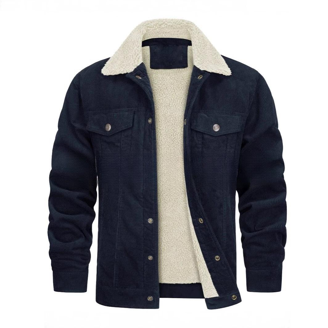 

Мужской пиджак с вельветовым лацканом и бархатными длинными рукавами, свободного кроя, повседневный мужской пиджак L