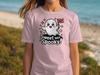 Cute Ghost T-Shirt, Sweet Not Spooky T Shirt, Halloween Ghost Tee, Ghost with Flag Shirt, Funny Ghost Tee, Friendly Ghost Shirt