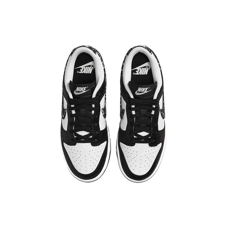 Nike  Dunk Low Black Paisley Women Sneakers White DH4401-100