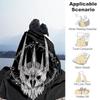 1pc Dragon Skull Tattoo  - Throw Blanket, Soft, Flannel Blankets, Living Room,  All Seasons Use-1021040