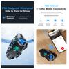Q28 Kask motocyklowy Zestaw słuchawkowy Bluetooth i Kamera Bezprzewodowa HD 1080P Super Szerokokątny Obiektyw Wodoodporny Rejestrator Wideo WiFi Moto Jazda Narciarstwo Rejestrator