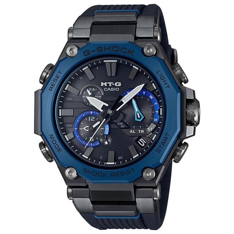 Casio Men s Stainless Steel 200M Water Resistant Quartz Watch MTG-B2000B-1A2 чёрный