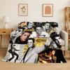 Coperta morbida in flanella retrò The King E-Elvis Presley, Coperta accogliente per letto, Divano, Divanetto, Camera da letto, Soggiorno, Viaggio, Picnic