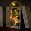 DIY Book Nook Kit Miniature Doll House With LED Light 3D Puzzle Model Building Wooden Bookshelf Bookend Toy Adults Birthday Gift