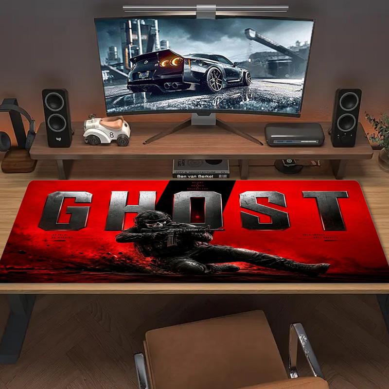 Duty Call Ghost Color Mouse Pad Large Gaming Table Cushion Non-slip Laptop Tablet Big Mousepad XXL Mat Mini PC Playmat With Lock Edge