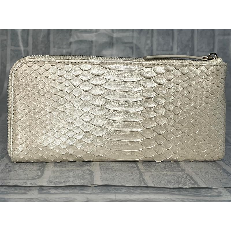 [GUODI] long wallet L-shaped zipper type python genuine leather ladies men's HJ-PY1756 snakeskin snakeskin snakeskin wallet wallet Life unisex unisex
