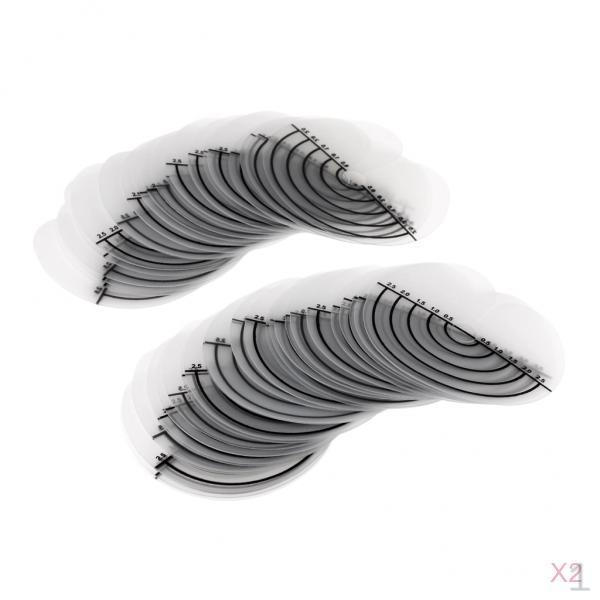 

100Pcs Hair Bun extension Heat Glue Shield Template With Scale