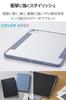 ELECOM iPad Pro Flap TPU Clear 13-inch (M4) Case, Case, Shock-Resistant Material, Thin, Lightweight, Back, Blue-Gray Frame, TB-A25PLWVFCBG