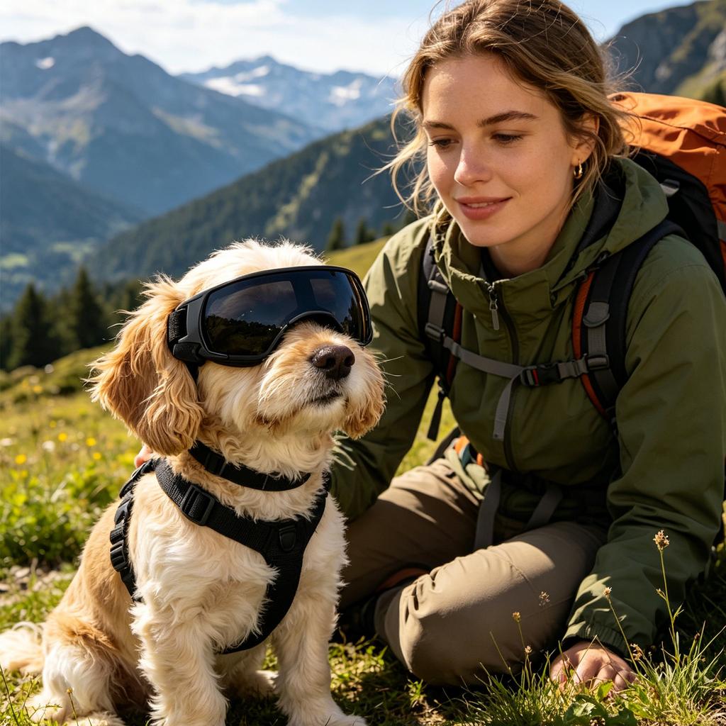 Pet Protective Goggles Adjustable Strap Windproof Dustproof UV Protection Eyewear for Dogs and Cats Outdoor Activities Safety Glasses