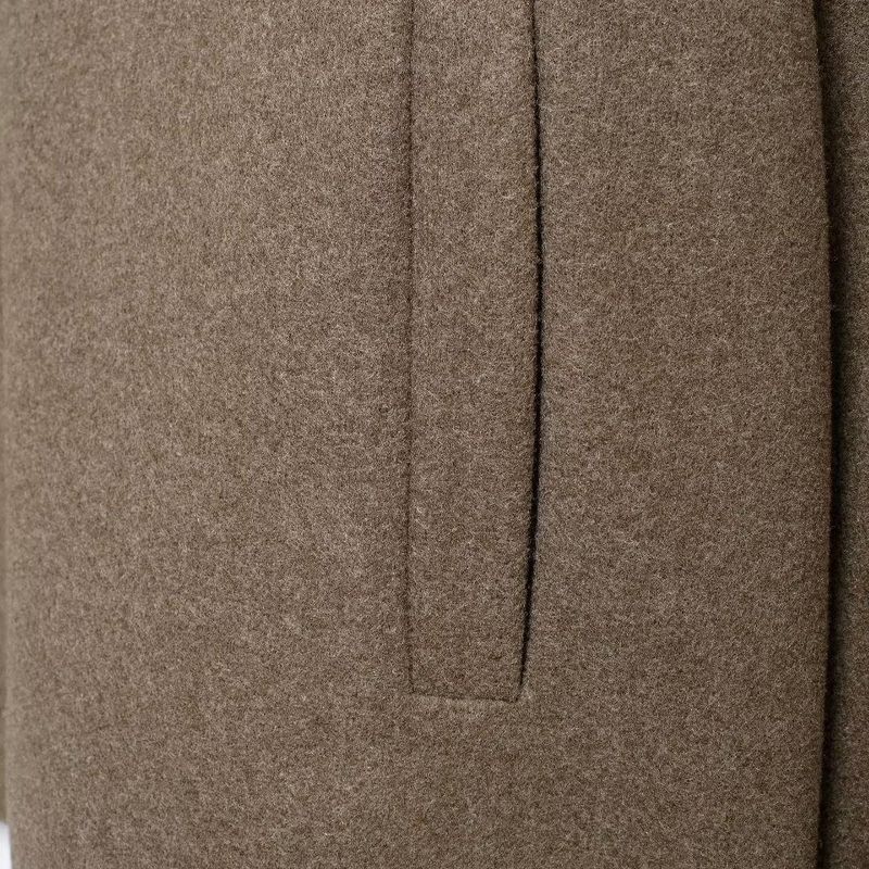 Kaslead New Arrival Women's Clothing Fashion Style Fashion Minimalist All-Matching Short Shirt Collar Woolen Outwear