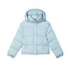 Warm And Comfortable Casual Hooded Puffer Jacket Women Outerwear Autumn-Water-Blue F11W445901FBU