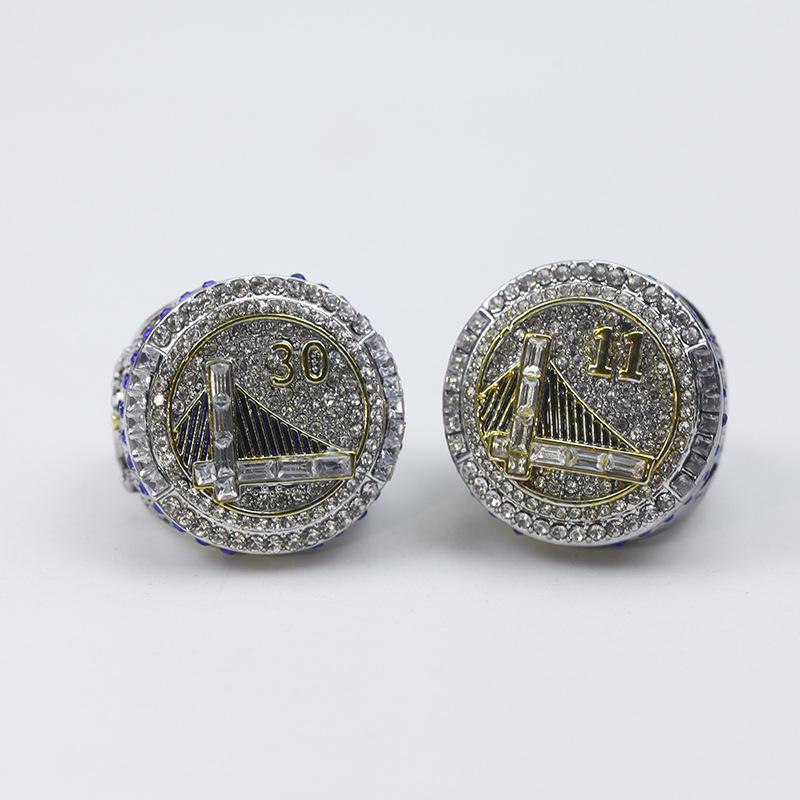 Golden State Warriors 2015 Championship Rings Set: Thompson #1, Curry #30 Size 11