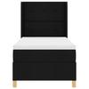 Box Spring Bed with Headboard Black 100 x 200 cm Fabric