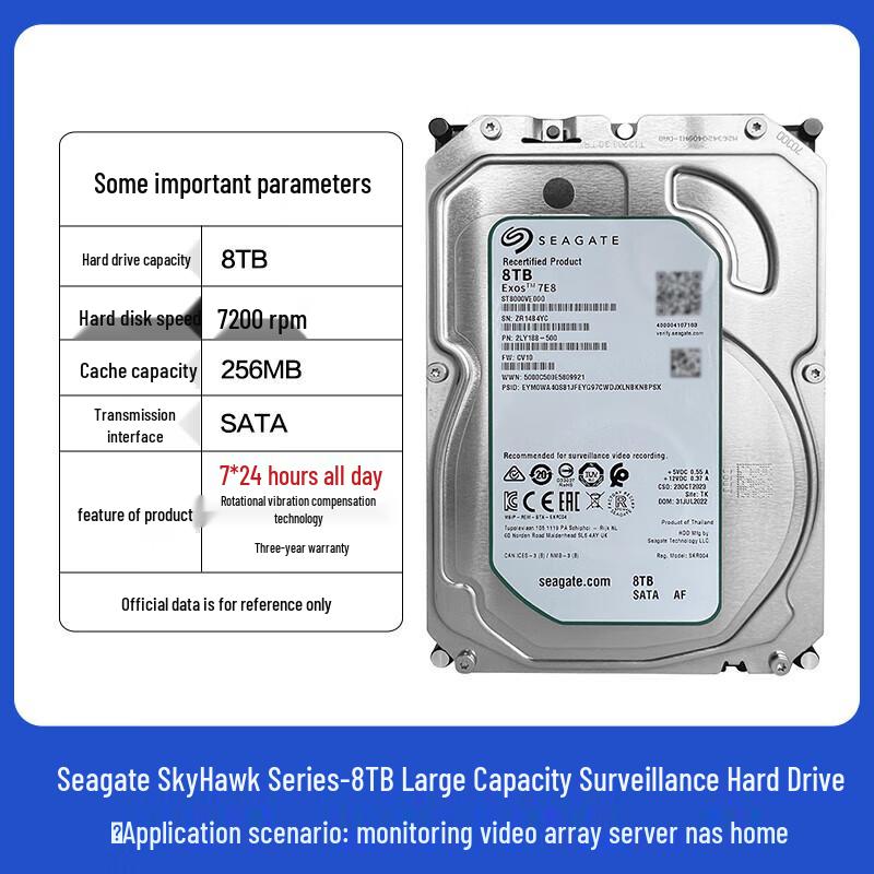 Seagate 8TB Surveillance Hard Drive