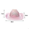 Cowboy Hat Western Cap Tiara Decorative Cosplay Cowgirl for Party