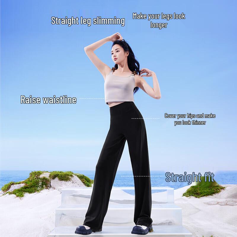 SIINSIIN Women's Casual Straight Leg Shark Pants