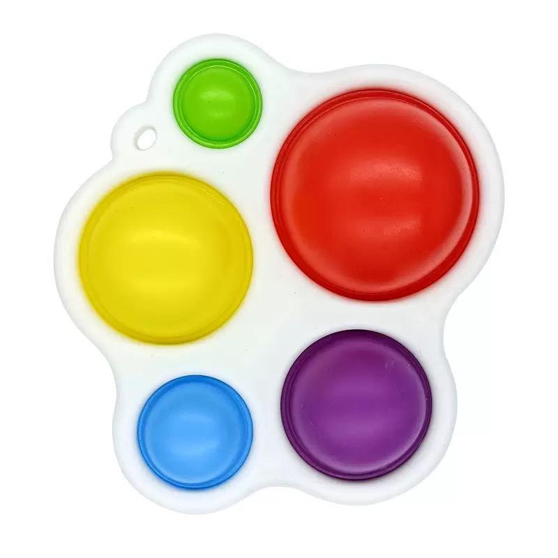 Children Fidget Toys Hand Grasping Pressing Practice Board Bubble Finger Fine Action Baby Training Decompression Educational Toy