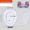 TLXT O-Type One-Key Thickened Toilet Seat Cover