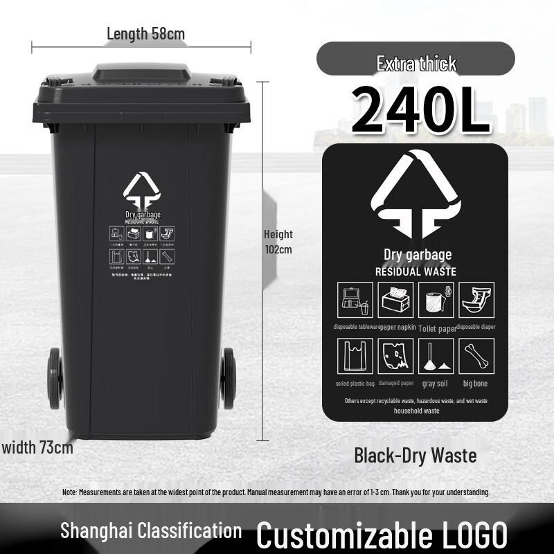 JPHZNB Household Classified Trash Can with Lid