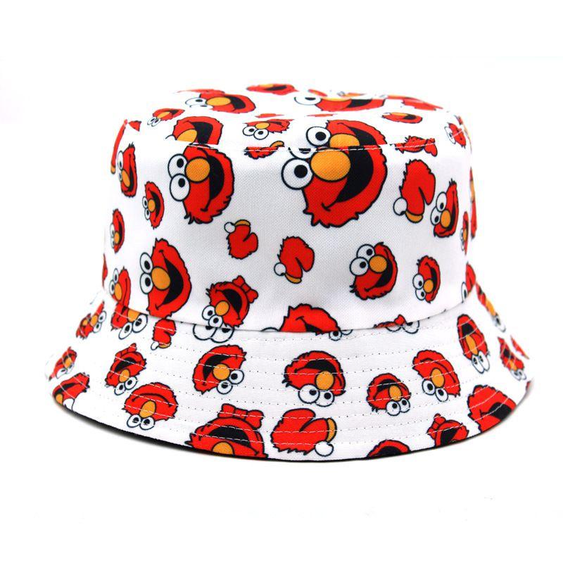 Stylish Sesame Street Bucket Cap For Men And Women Breathable And Durable