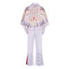 Movie Presley Cosplay Costume Diamond Rock Singer Cosplay Adult Children White Printed Jumpsuit Suits Halloween Costume