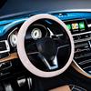 Leather Crystal Diamond Steering Wheel Cover Wear Resisting Car Steering Wheel Cover